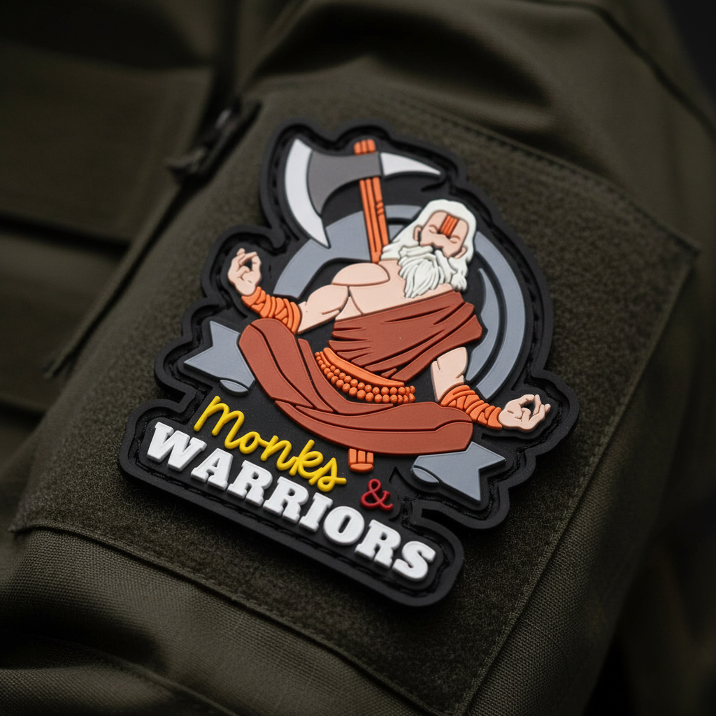 Monks & Warriors™ Velcro Tactical Patches For Bags, Jackets, Caps, T-Shirts & Shirts